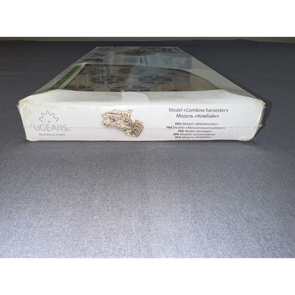 Ugears Combine Harvester Mechanical Model 3D Puzzle Building Kit Set NEW Sealed - Picture 5 of 8